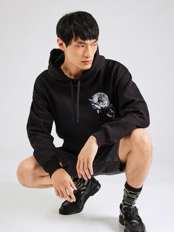 HUGO Sweatshirt 'Dirosehood' in Schwarz