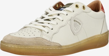 Baskets basses Blauer.USA en blanc : devant