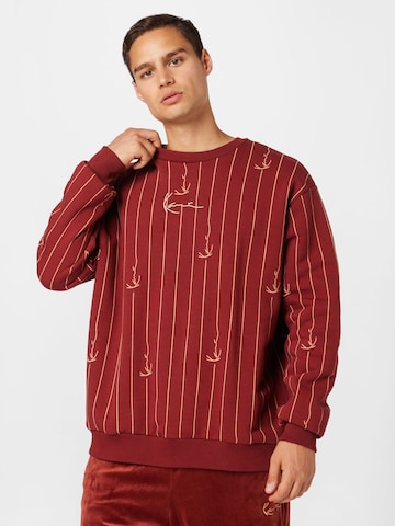 Karl Kani Sweatshirt in Rood: voorkant