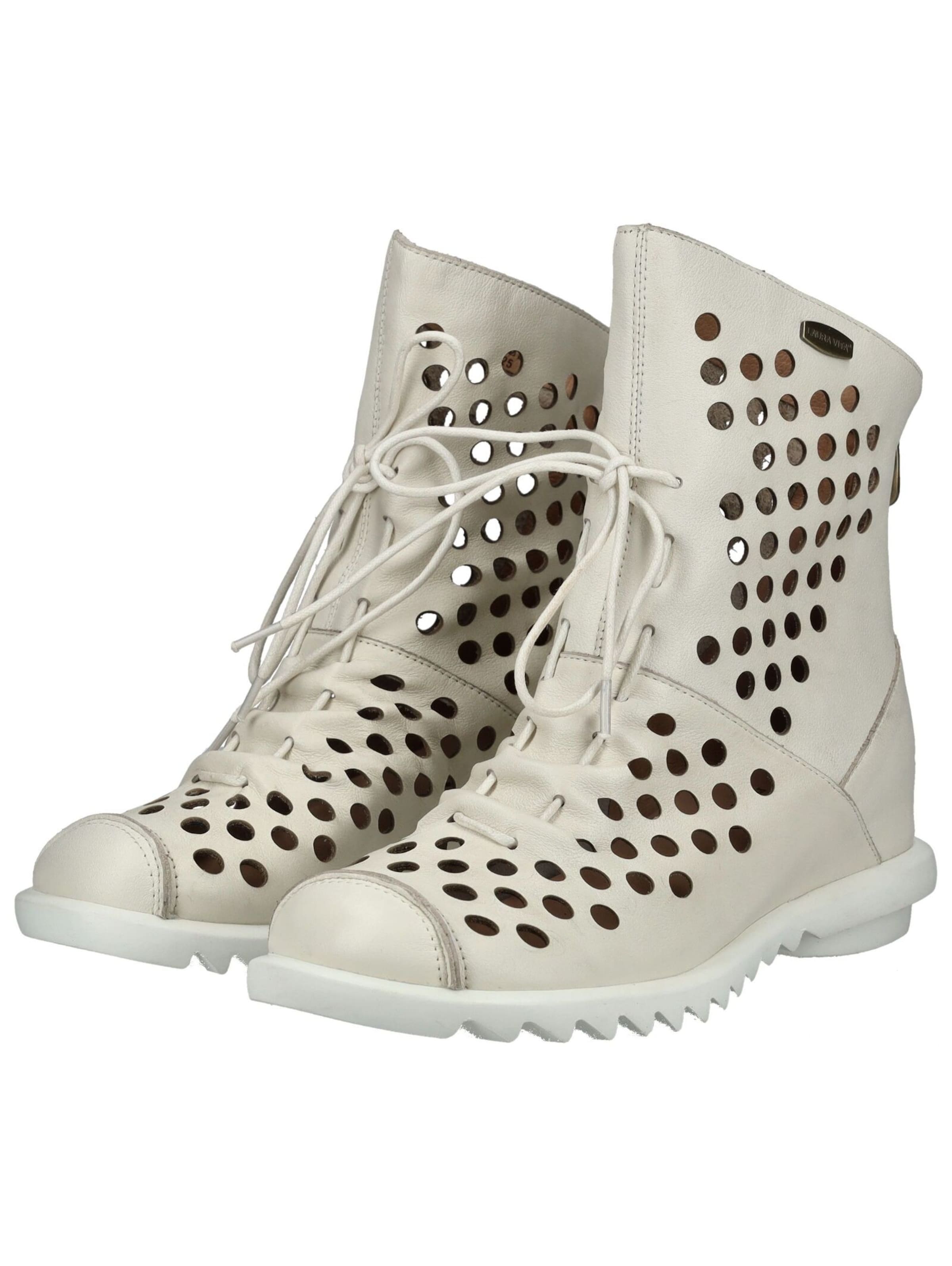 Laura Vita Schnürstiefelette in Weiß