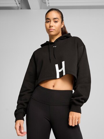 PUMA Sportief sweatshirt 'PUMA x HYROX' in Zwart: voorkant