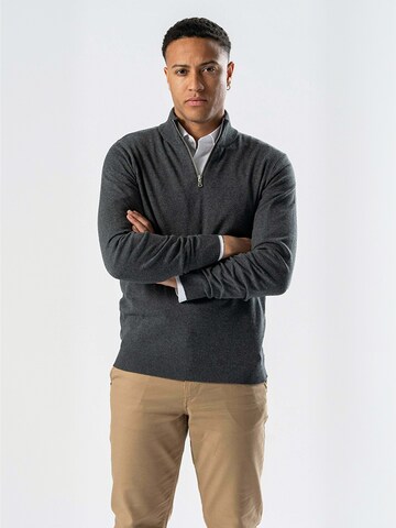 TEESHOPPEN Sweater ' Pullover ' in Grey