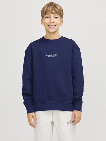 Jack & Jones Junior Sweatshirt 'JORVesterbro' i blå: forside