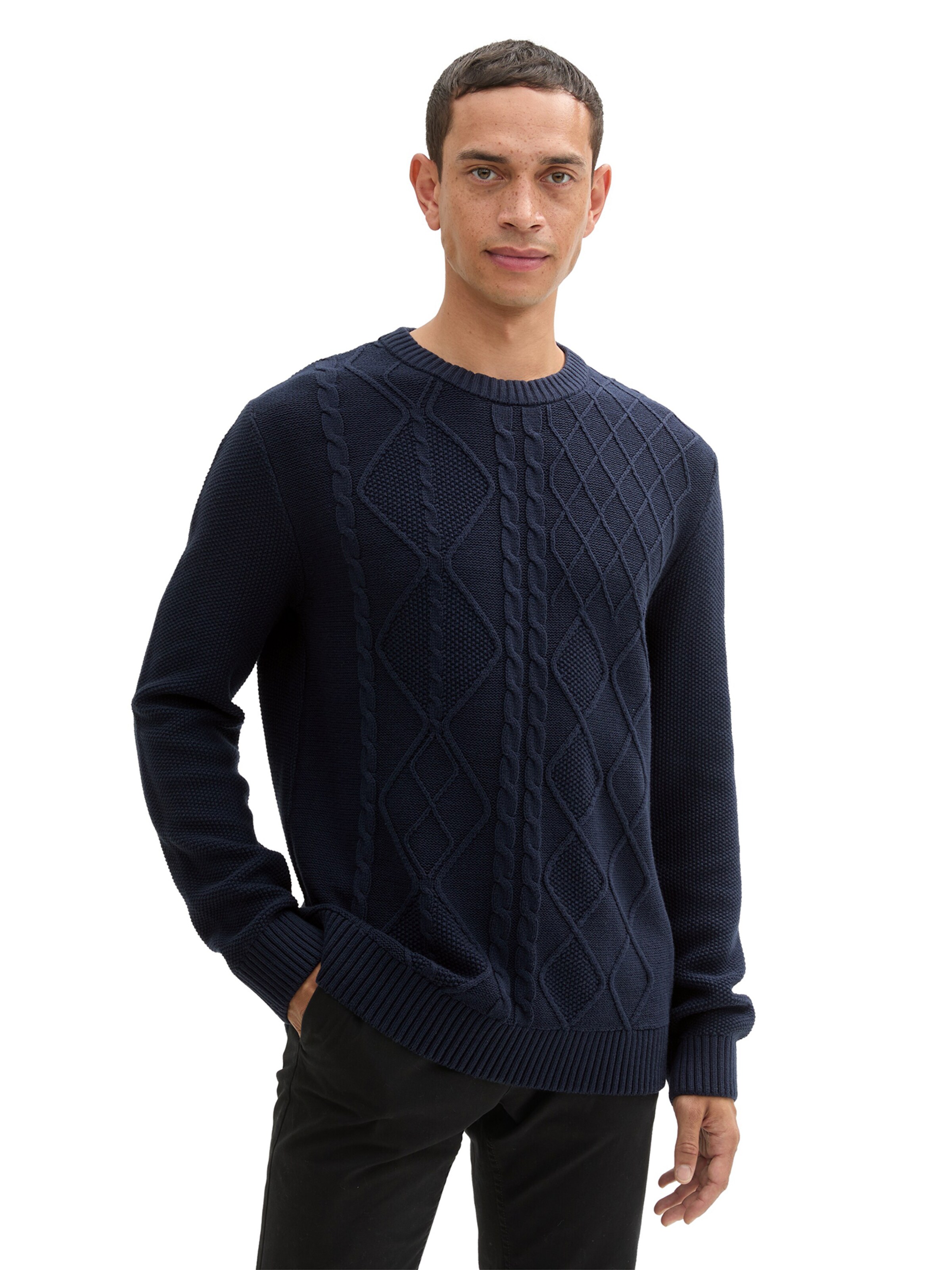 TOM TAILOR Sweater in Blue: front