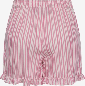 PIECES Loosefit Shorts 'ALVINA' in Pink