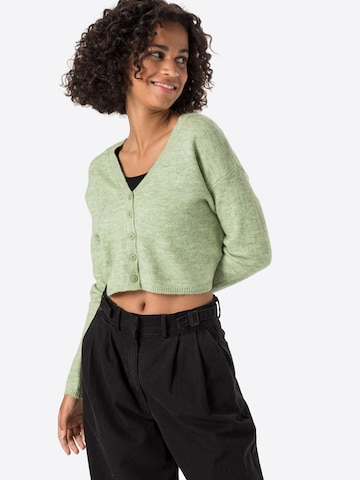 Cotton On Knit Cardigan in Green: front