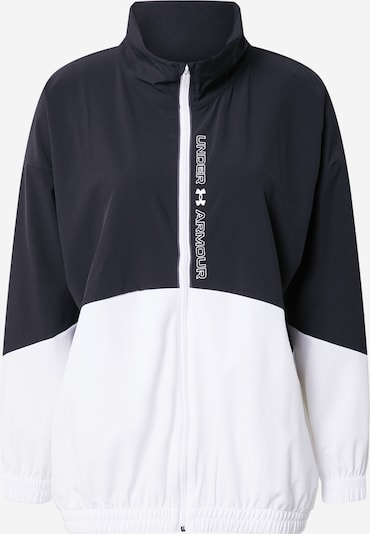 Jachetă de trening UNDER ARMOUR pe negru / alb, Vizualizare produs