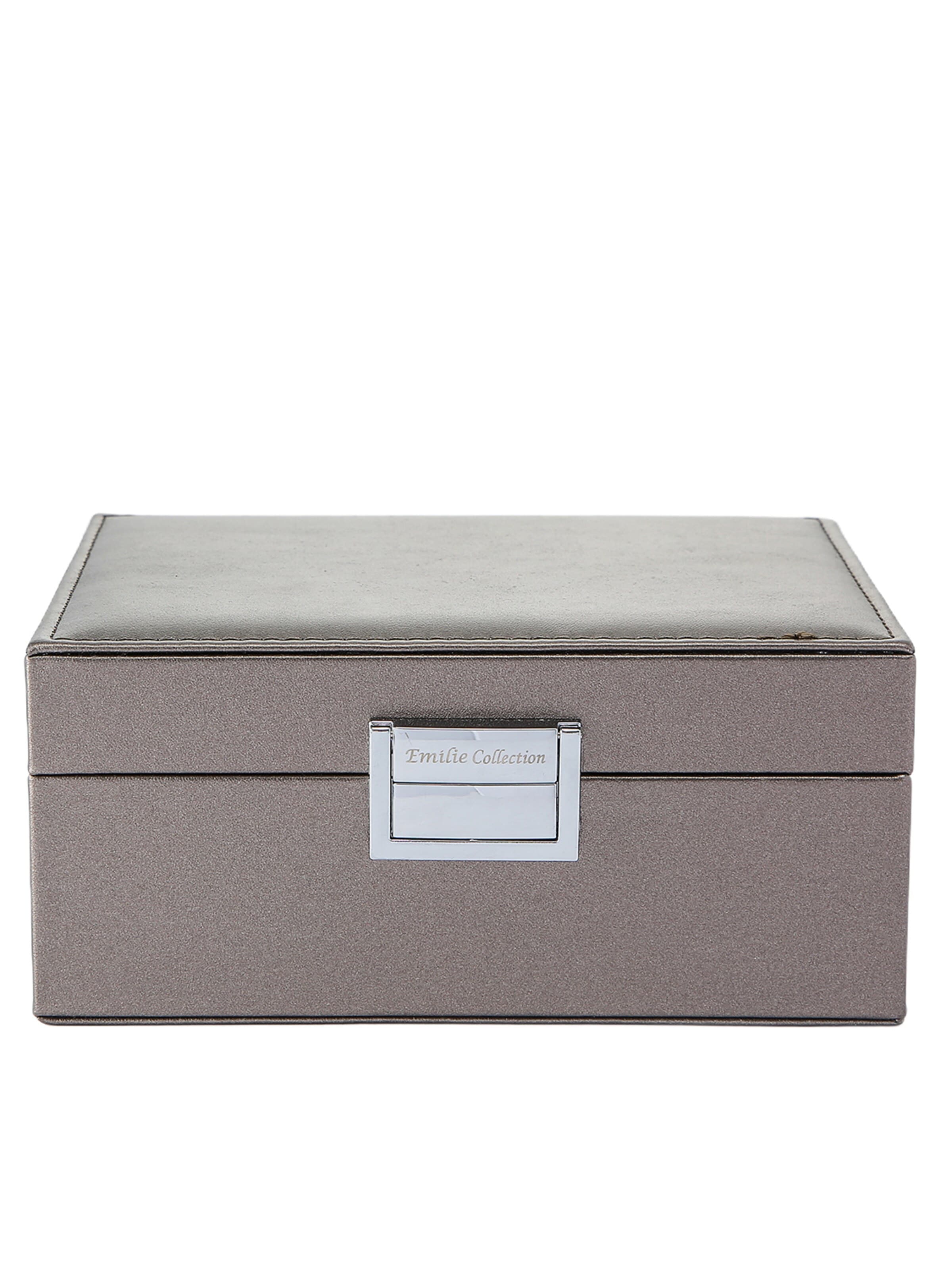 Emilie collection Jewelry Storage 'Jewelry box' in Silver: front