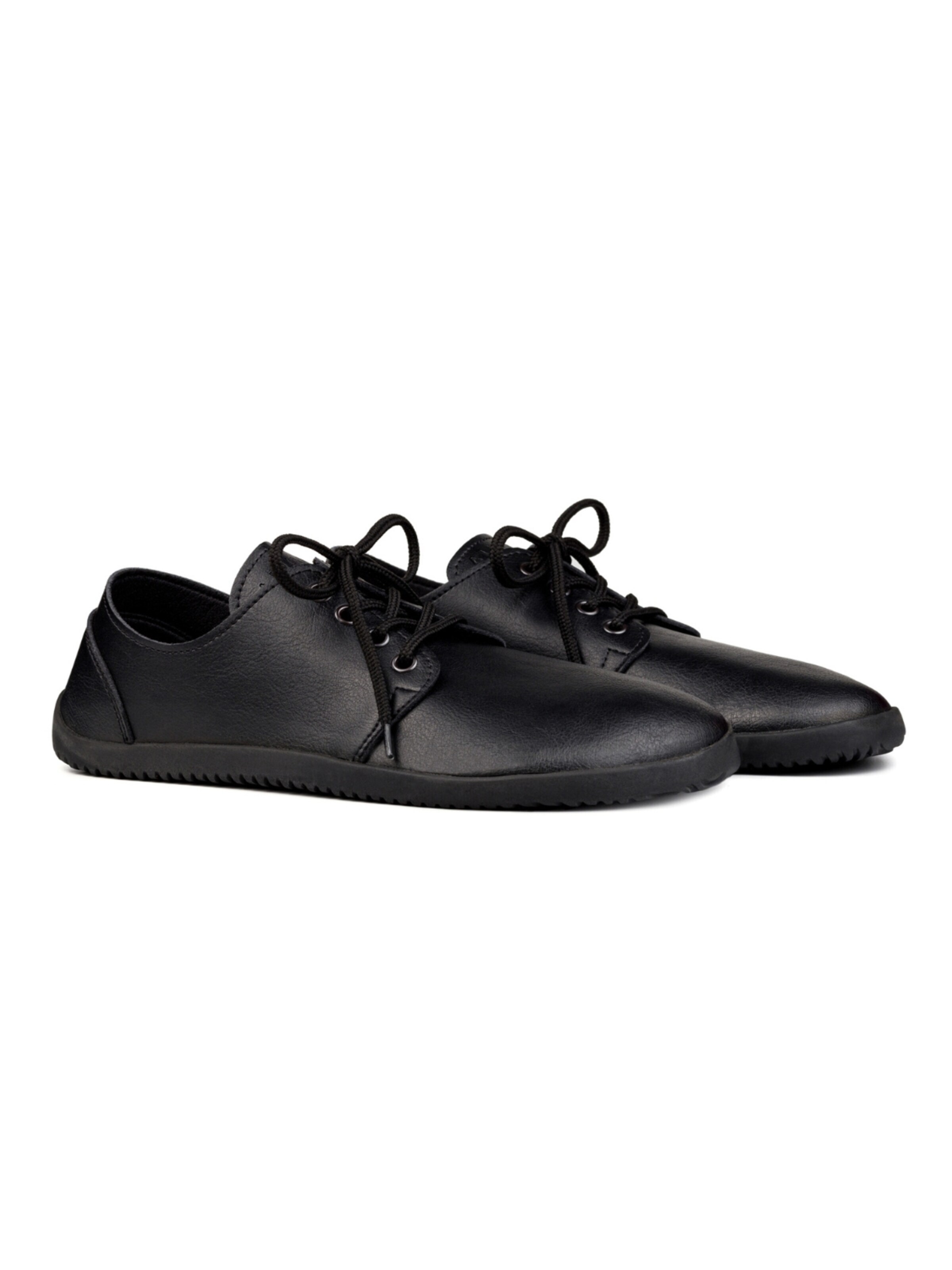 Ahinsa shoes Fűzős cipő 'Bindu Barfuß breite Damenschuhe' - fekete