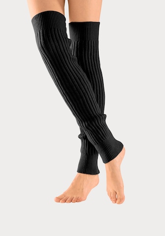 LAVANA Over the Knee Socks in Black: front