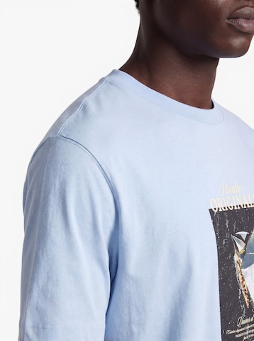 JACK & JONES Tričko 'JORNORREBRO' – modrá