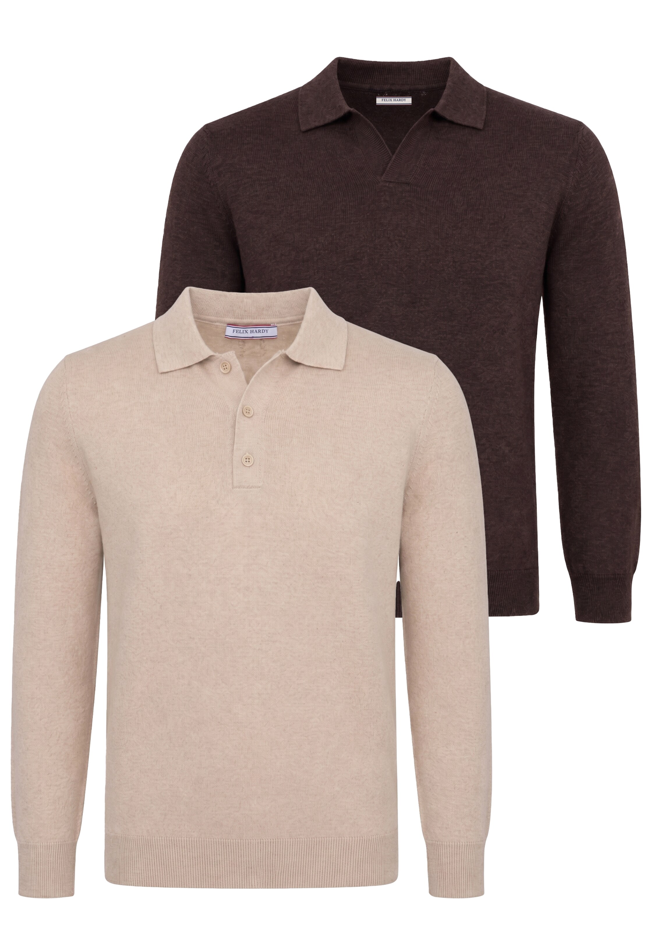 Felix Hardy Pullover em XXL em bege / chocolate, Vista do artigo