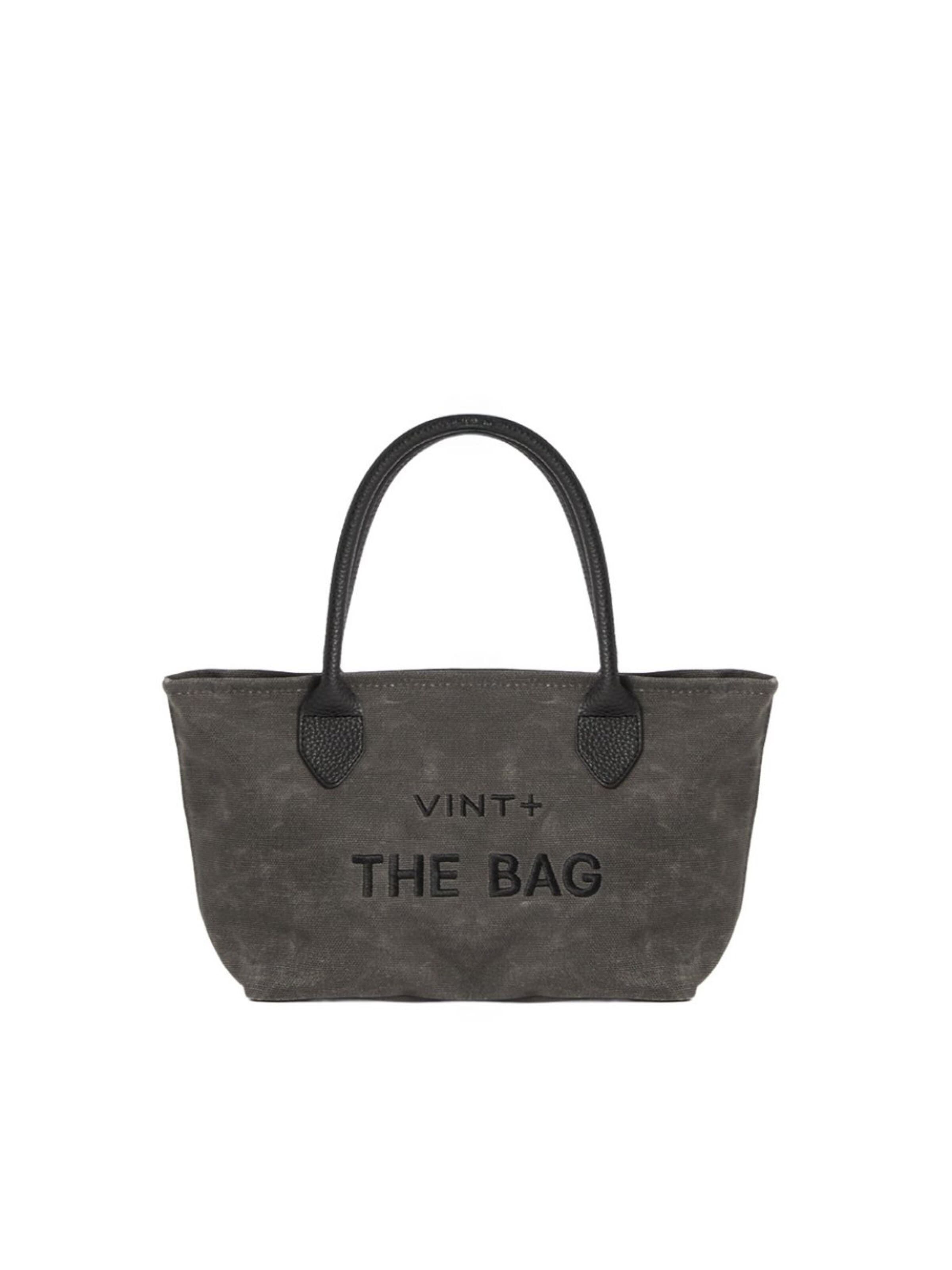 VINT+ Handbag 'Fine Bag Small' in Grey