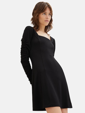TOM TAILOR DENIM Sukienka w kolorze czarny: przód