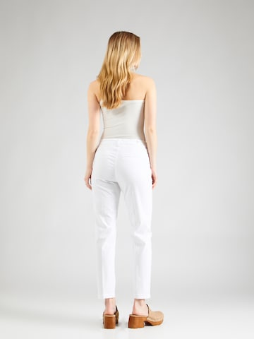 MAC - Slimfit Calças chino 'Summer Spririt' em branco