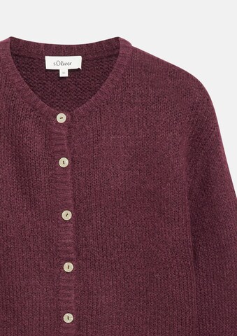 s.Oliver Knit cardigan in Red: front