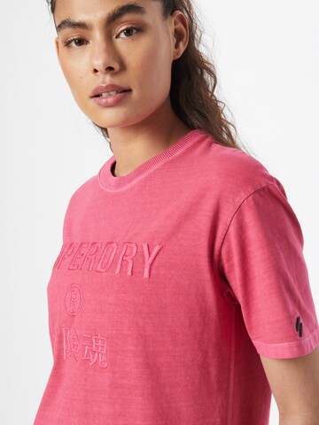 Superdry Tričko – pink