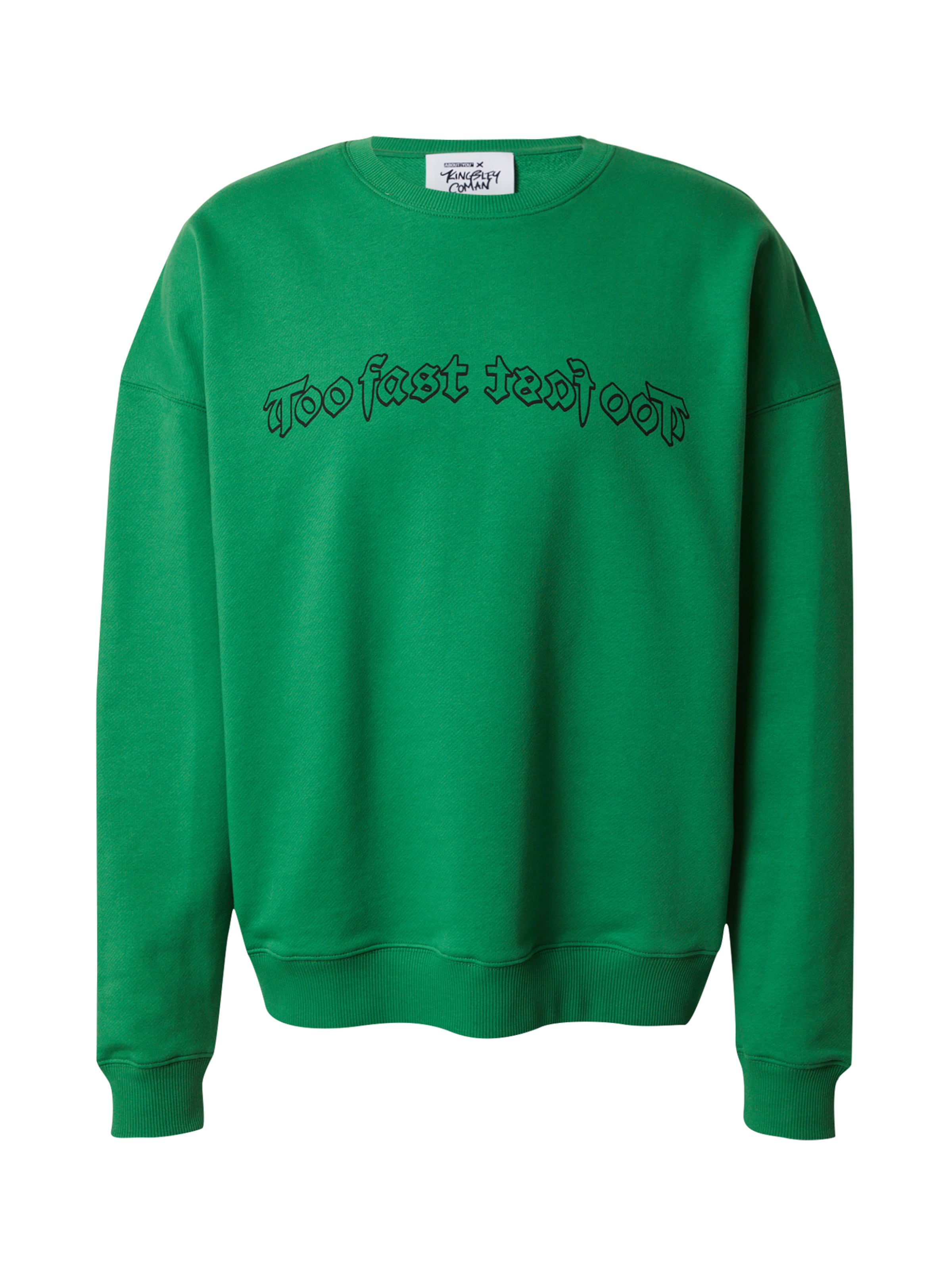 ABOUT YOU x Kingsley Coman Sweatshirt 'Jakob' in Green: front