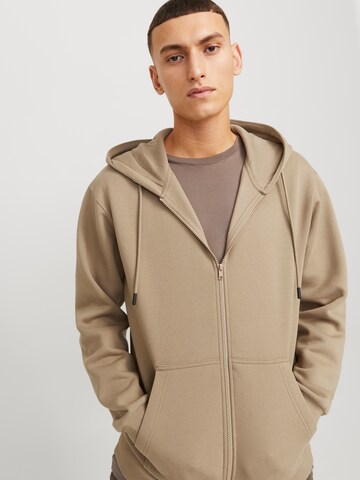 JACK & JONES Bluza rozpinana 'JJEBradley' w kolorze brązowy