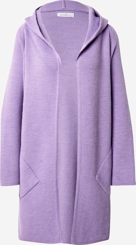 Cardigan Zwillingsherz en violet : devant