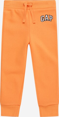 Effilé Pantalon GAP en orange : devant