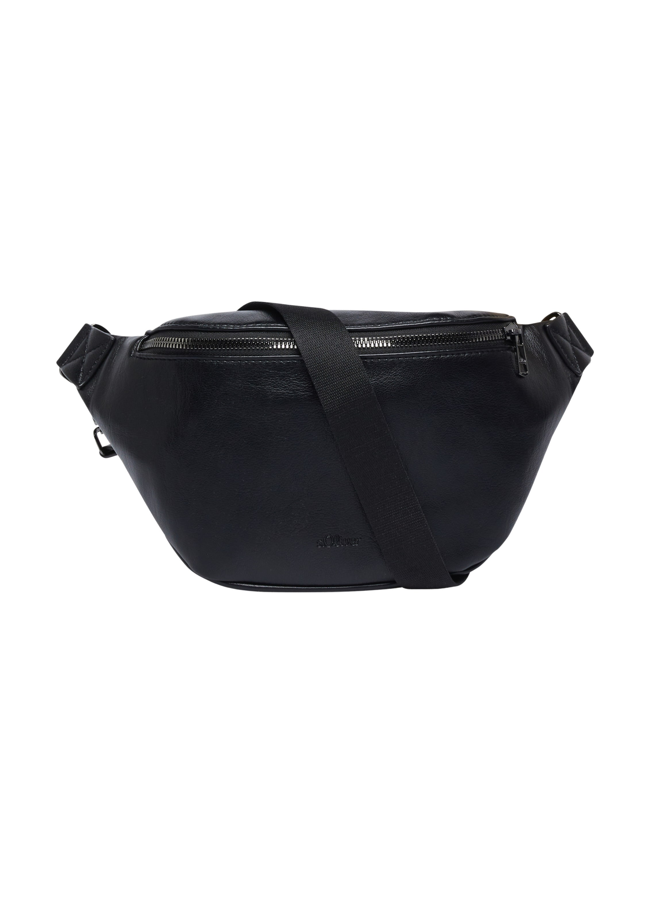 s.Oliver Gürteltasche in Schwarz: Vorderseite