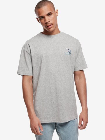 Urban Classics Shirt 'Big Wave' in Grey: front