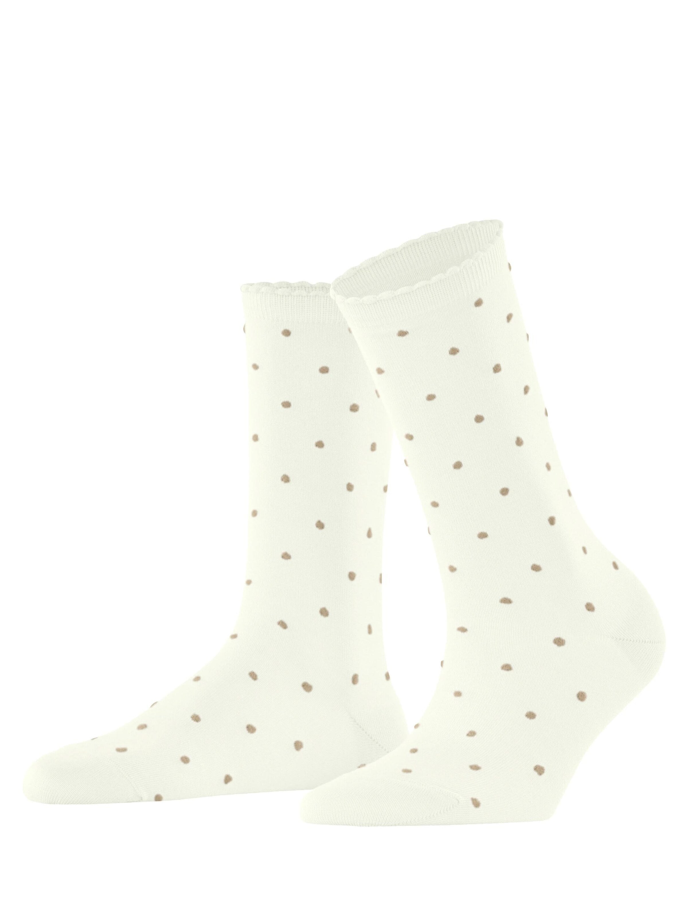 FALKE Socken 'Spike Dot'‌‌‌‌‌ in Weiß: Vorderseite