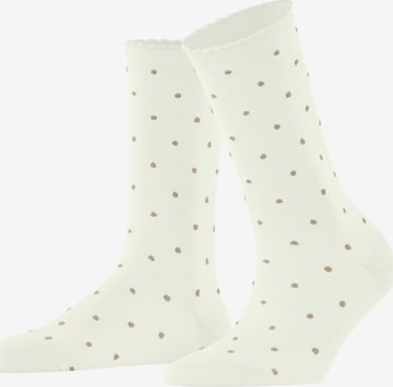 FALKE Socken 'Spike Dot' in Weiß: Vorderseite