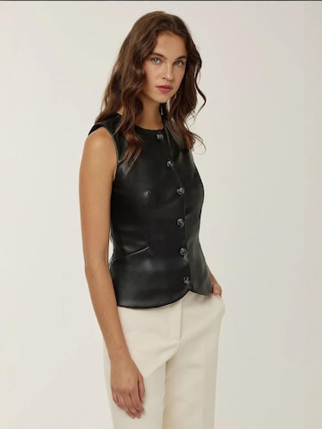 Hiccup - Colete 'Westen' em preto: frente
