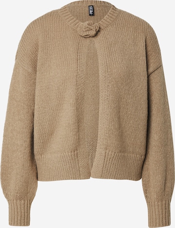 PIECES Вязаная кофта 'PCJelena' в Серый: спереди