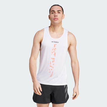 ADIDAS TERREX Performance Shirt 'Xperior Singlet' in White: front