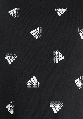 ADIDAS SPORTSWEAR Αθλητική μπλούζα φούτερ 'Brand Love Allover Print' σε μαύρο