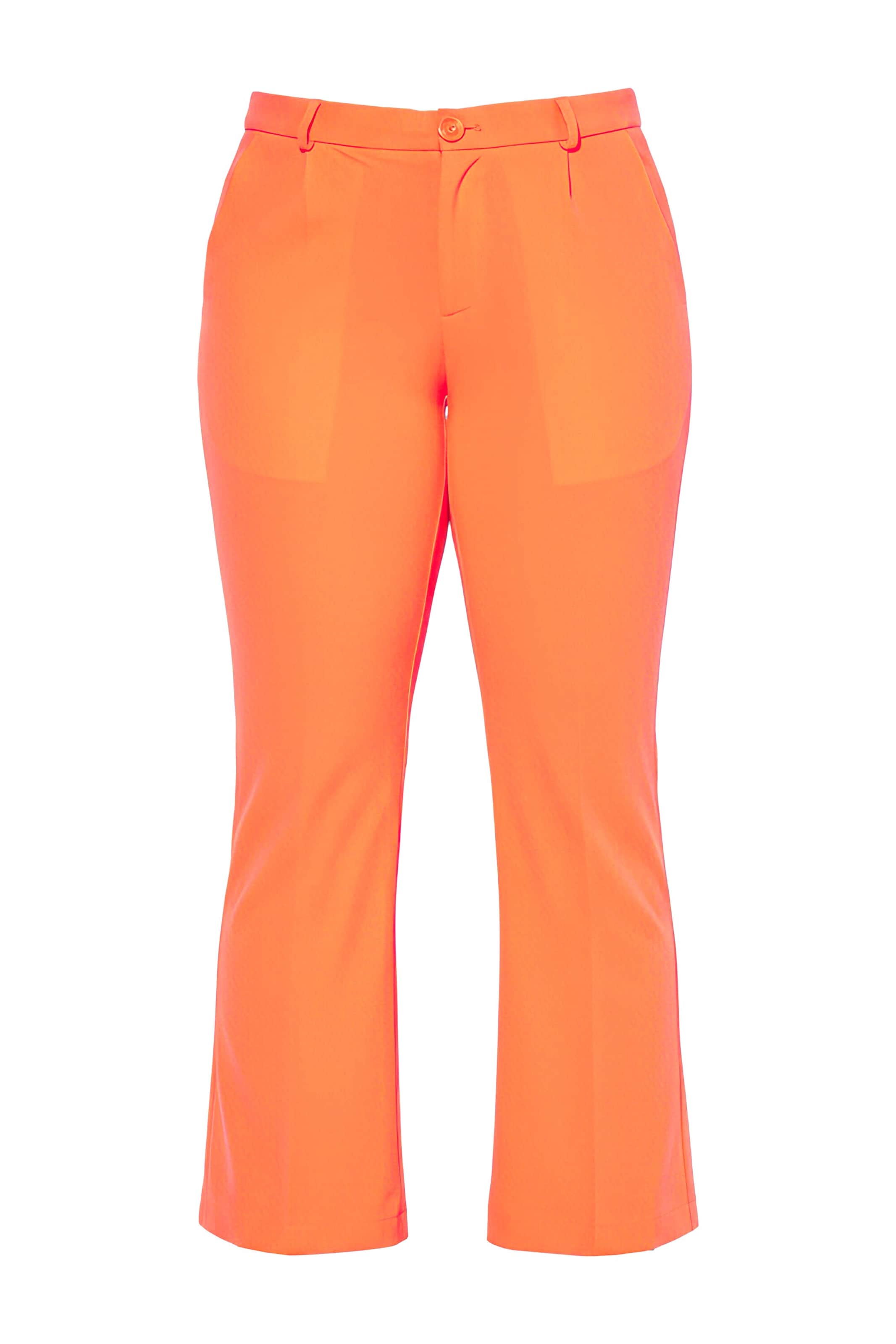 Bootcut Pantalon à plis Angel of Style en orange : devant