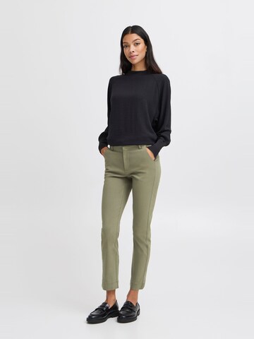 b.young Regular Chino trousers ' BYDIXI STRAIGHT PANTS' in Green