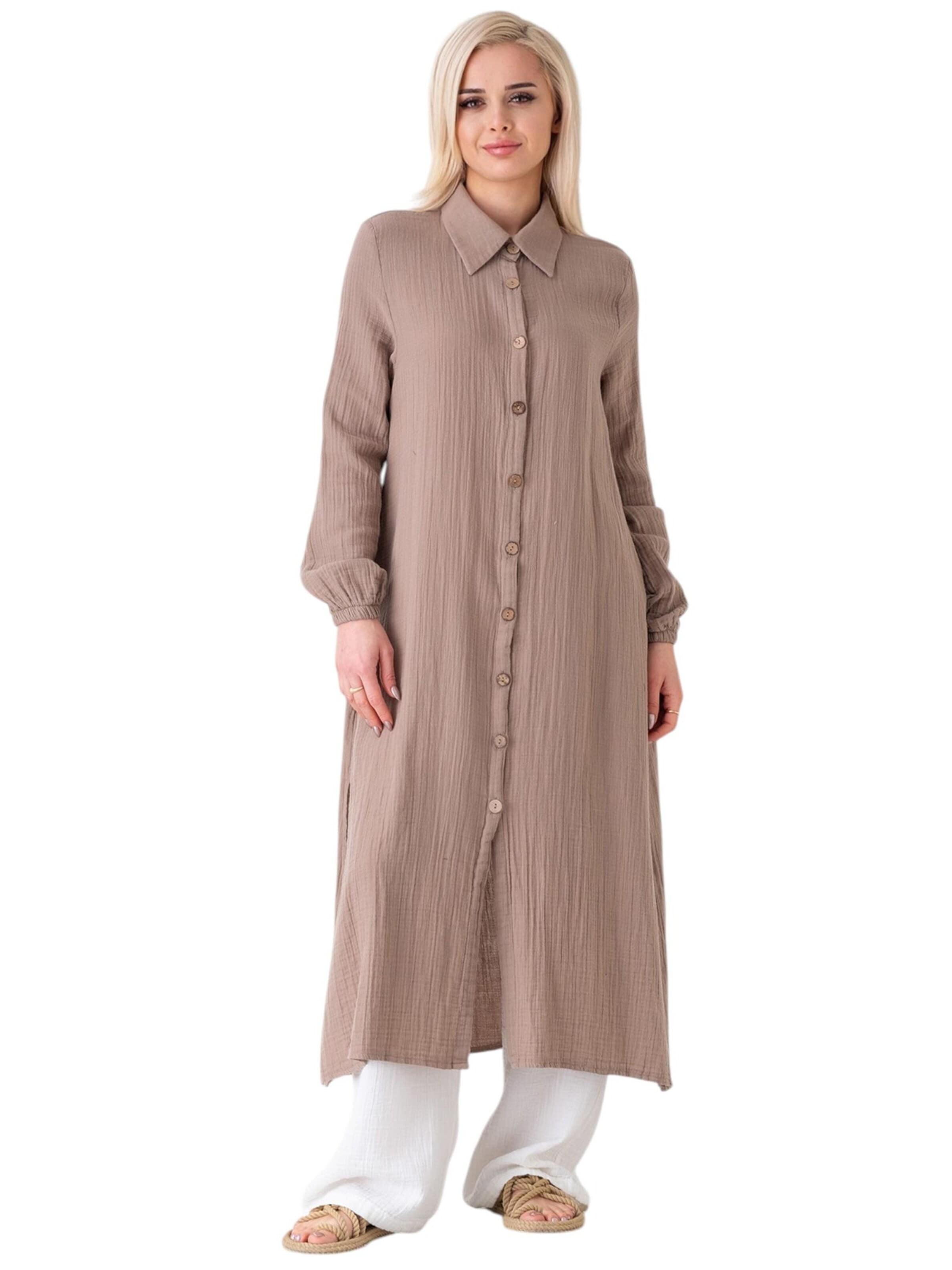 WENOR - Blusa 'Nergis' en beige: frente