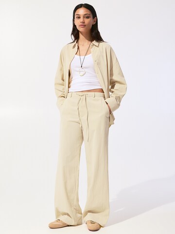 Wide Leg Pantalon Pull&Bear en jaune