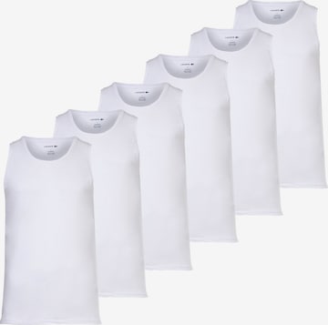 Maillot de corps LACOSTE en blanc : devant