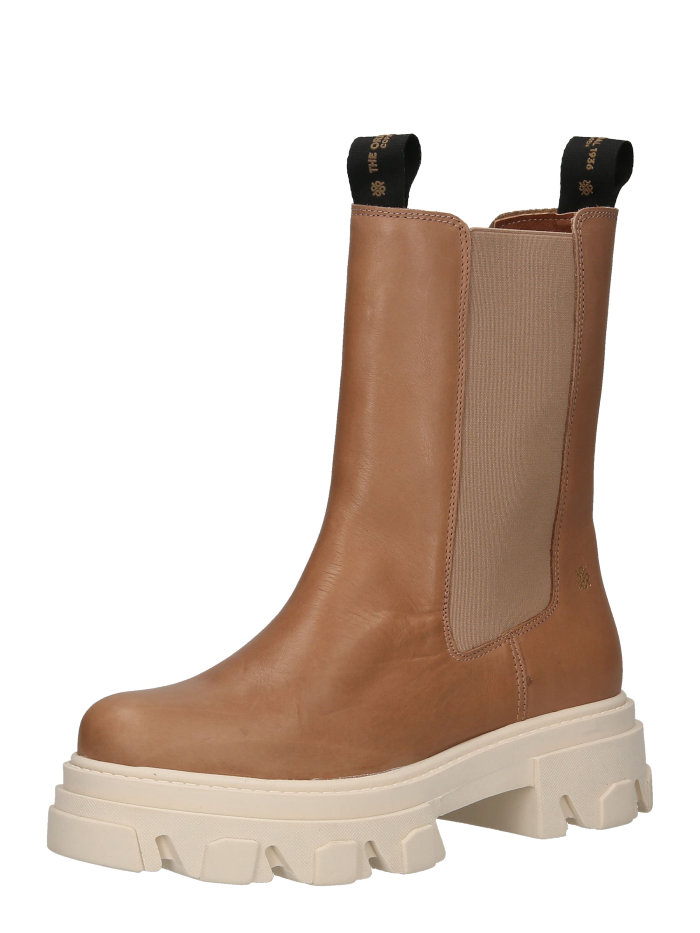The Original 1936 Copenhagen Chelsea boots 'The Ines' in Beige: voorkant
