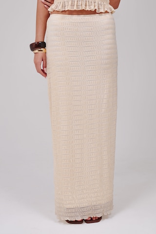 Jupe South Beach en beige : devant