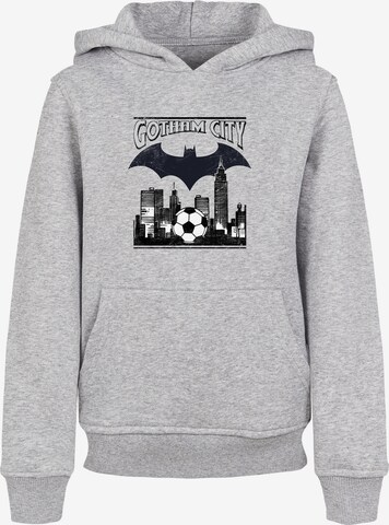 F4NT4STIC Sweatshirt 'DC Comics Batman Football Gotham City' in Grijs: voorkant