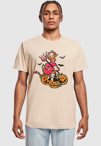 ABSOLUTE CULT T-Shirt 'Donald Duck - Halloween Devil' in Beige: Vorderseite