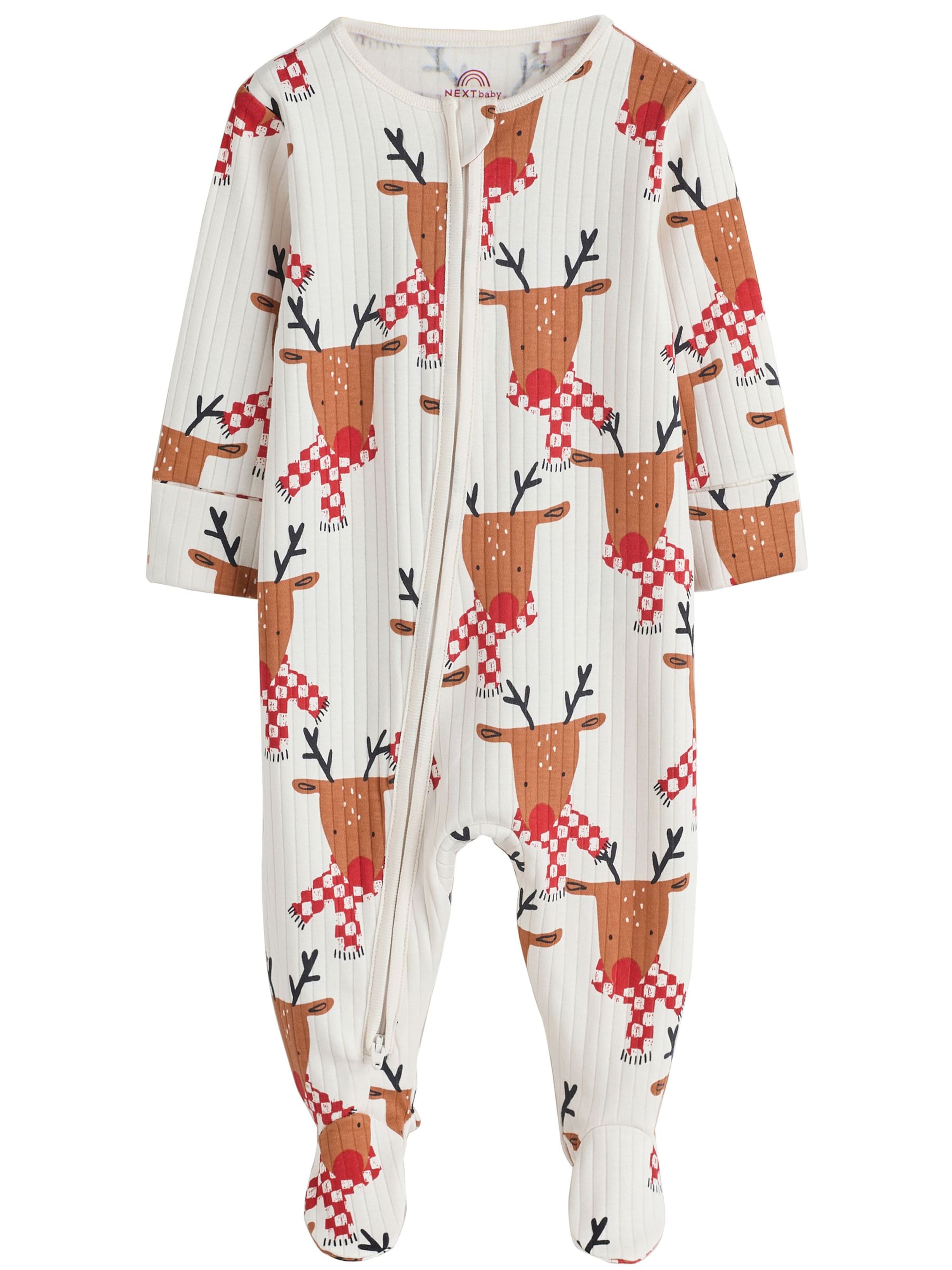 Pijamale de la Next pe bej: față