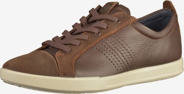 ECCO Sneakers laag in Bruin: voorkant