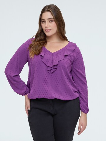 Fiorella Rubino - Blusa en lila: frente