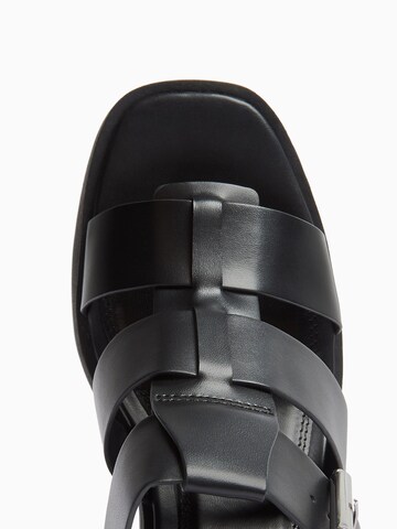 Bershka Strap Sandals in Black