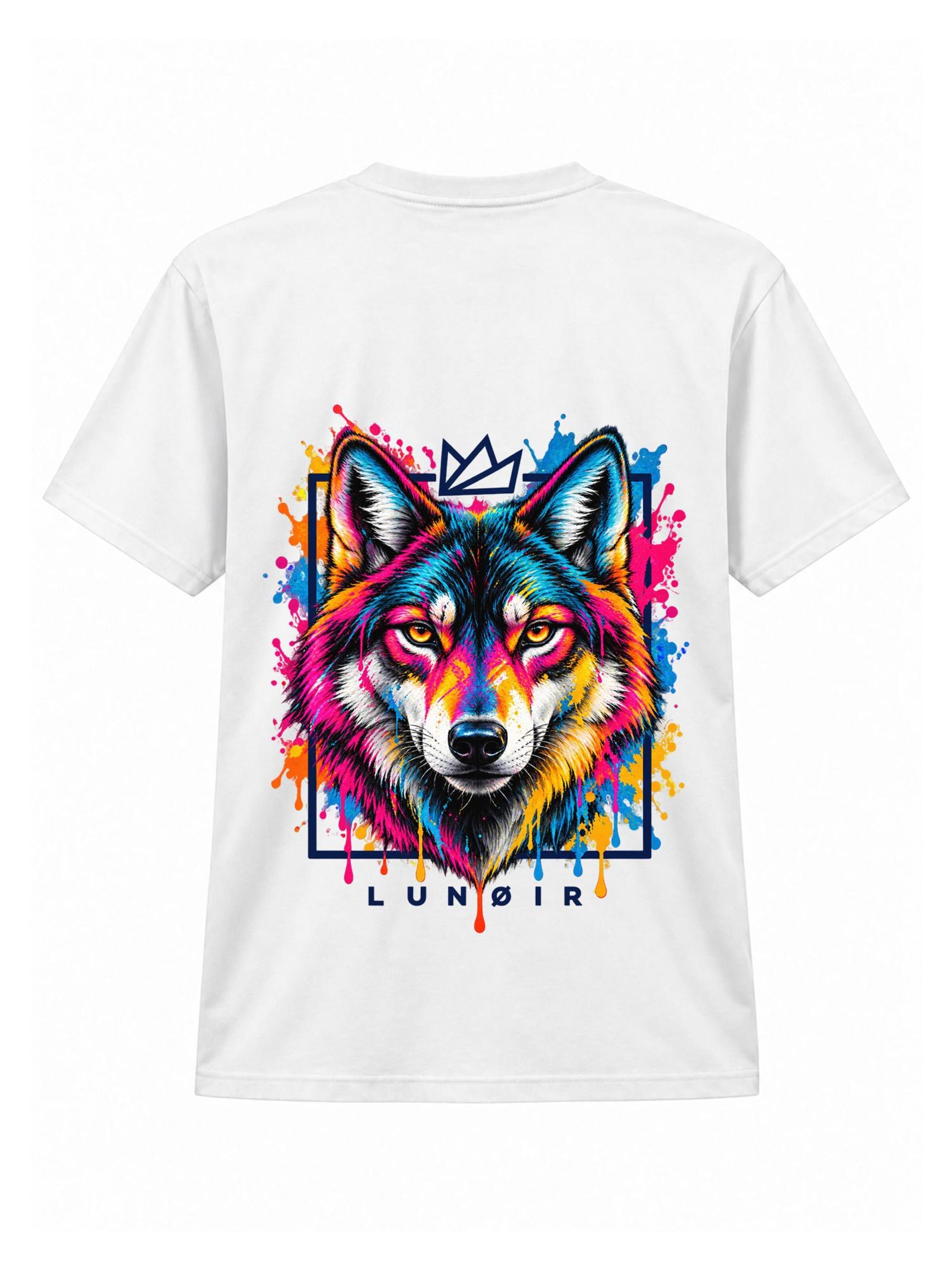 LUNØIR StudioMajica 'Tropical Riot – Urban Howl' - bijela boja: prednji dio