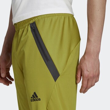 ADIDAS SPORTSWEAR Tapered Workout Pants 'Designed for Gameday' in Green