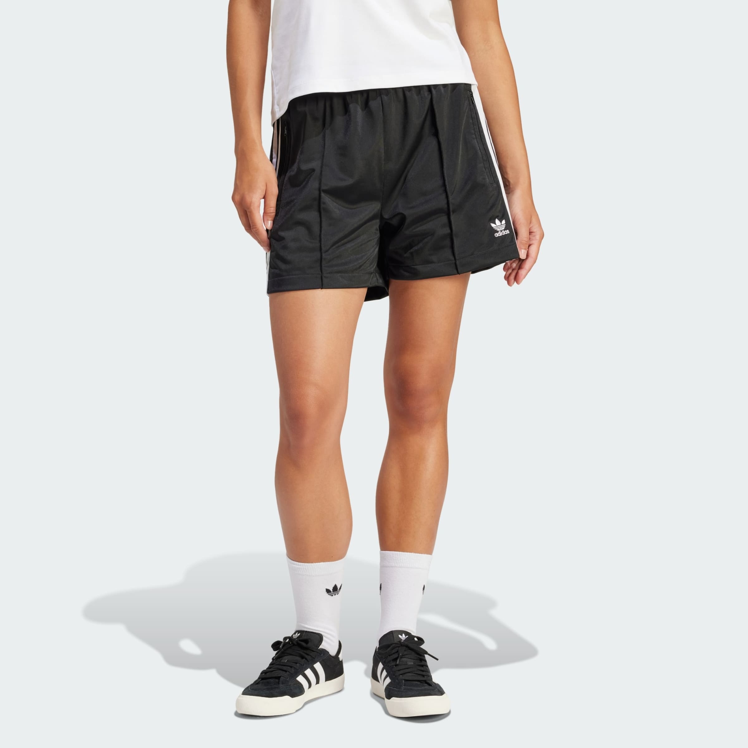 ボトムスその他 adidas Firebird Midi Short Pants Black JD0286 Adidas - Adicolor Firebird Long Shorts in Black and White – Stoy