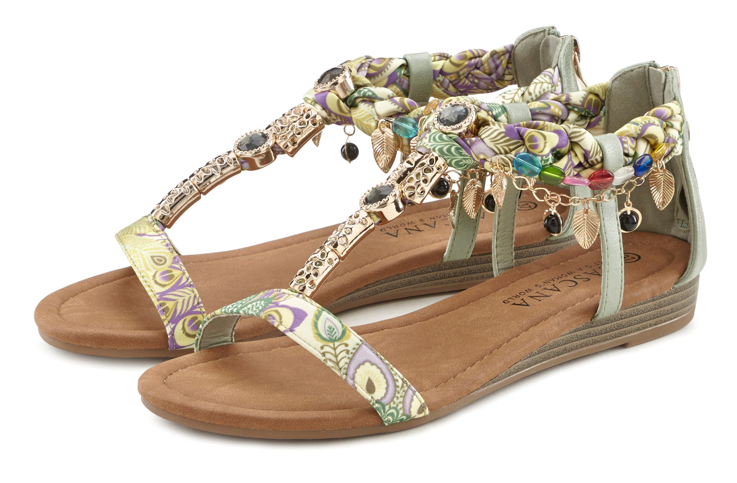 Sandales à lanières LASCANA en vert